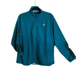 Adidas Response Jacket Mens Running Teal Wind Stop Size XL